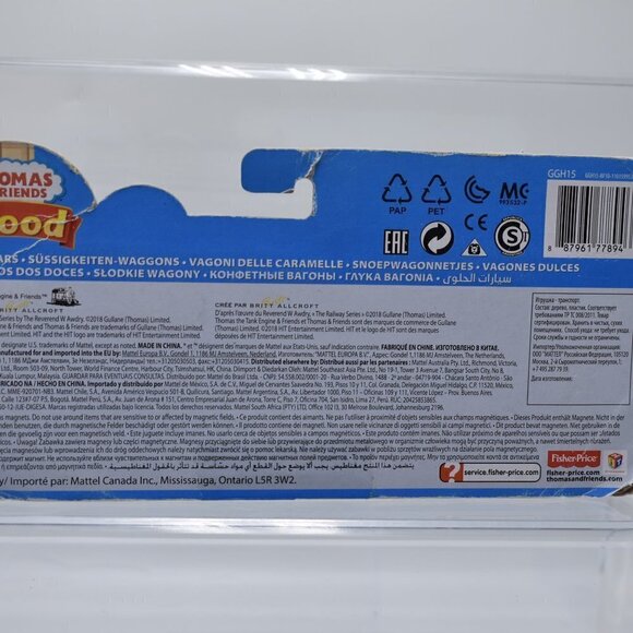 Thomas & Friends Real Wood Candy Cars Sodor Sweet Shoppe CARAMEL N GUMDROP 2018 - Picture 12 of 13